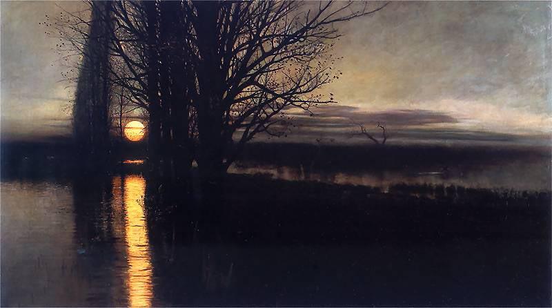 Aurelio de Figueiredo Moonrise oil painting image